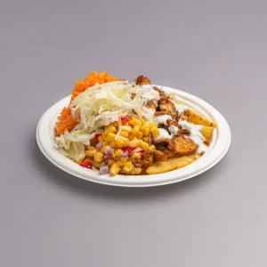 Fullos kebabtál -- .Piros Street Food Esztergom